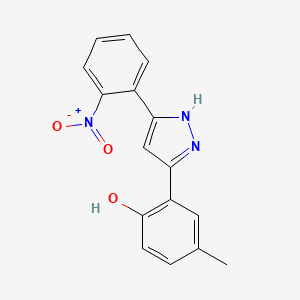 4-Methyl-2-[5-(2-nitro-phenyl)-1H-pyrazol-3-yl]-phenol