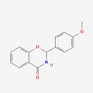 molecular formula C15H13NO3 B10811696 2-(4-methoxyphenyl)-2H-benzo[e][1,3]oxazin-4(3H)-one 