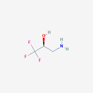 molecular formula C3H6F3NO B108117 (2S)-3-氨基-1,1,1-三氟-2-丙醇 CAS No. 160706-71-8
