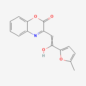 3-[2-Hydroxy-2-(5-methylfuran-2-yl)ethenyl]-1,4-benzoxazin-2-one