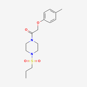 2-(4-Methylphenoxy)-1-[4-(propylsulfonyl)piperazin-1-yl]ethanone