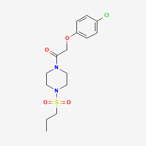 2-(4-Chlorophenoxy)-1-[4-(propylsulfonyl)piperazin-1-yl]ethanone