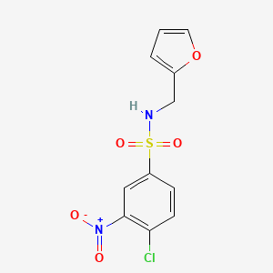 4-chloro-3-nitro-N-furfurylbenzenesulfonamide