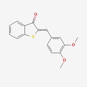 2-[(3,4-Dimethoxyphenyl)methylidene]-1-benzothiophen-3-one