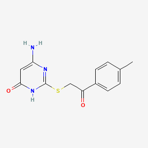 2-(4-Amino-6-hydroxy-pyrimidin-2-ylsulfanyl)-1-p-tolyl-ethanone