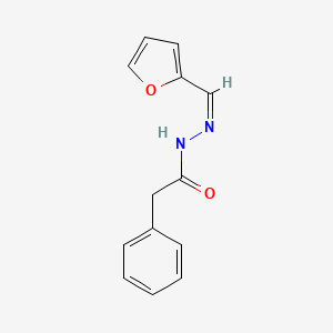 molecular formula C13H12N2O2 B10812034 N-[(Z)-furan-2-ylmethylideneamino]-2-phenylacetamide 