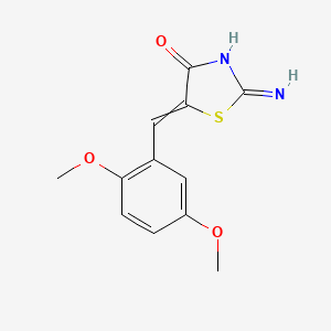 5-[(2,5-Dimethoxyphenyl)methylidene]-2-imino-1,3-thiazolidin-4-one