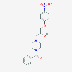 molecular formula C20H23N3O5 B10812221 1-(4-Benzoylpiperazin-1-YL)-3-(4-nitrophenoxy)propan-2-OL 