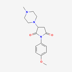 1-(4-Methoxyphenyl)-3-(4-methylpiperazin-1-yl)pyrrolidine-2,5-dione