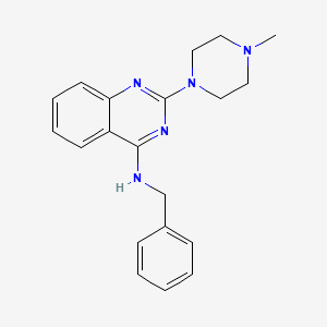 molecular formula C20H23N5 B10812237 N-benzyl-2-(4-methylpiperazin-1-yl)quinazolin-4-amine 