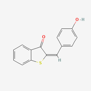 molecular formula C15H10O2S B10812322 2-(4-Hydroxy-benzylidene)-benzo[b]thiophen-3-one 