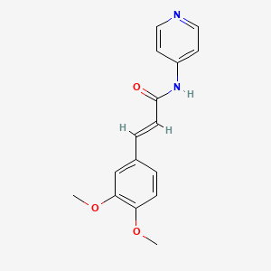 molecular formula C16H16N2O3 B10812325 (2E)-3-(3,4-dimethoxyphenyl)-N-(pyridin-4-yl)prop-2-enamide 