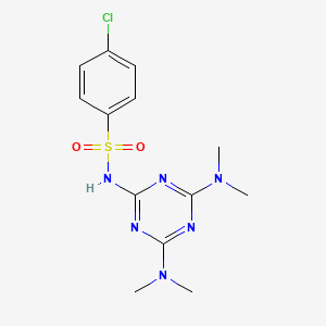 N-(4,6-Bis-dimethylamino-[1,3,5]triazin-2-yl)-4-chloro-benzenesulfonamide