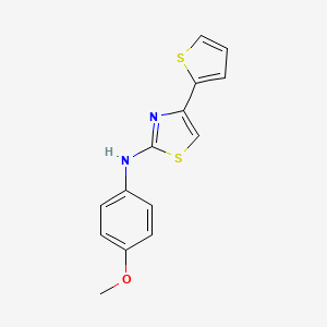 (4-Methoxy-phenyl)-(4-thiophen-2-yl-thiazol-2-yl)-amine