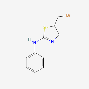 5-(bromomethyl)-N-phenyl-4,5-dihydro-1,3-thiazol-2-amine