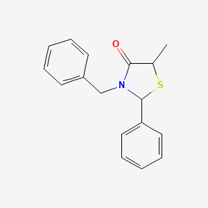 3-Benzyl-5-methyl-2-phenyl-thiazolidin-4-one