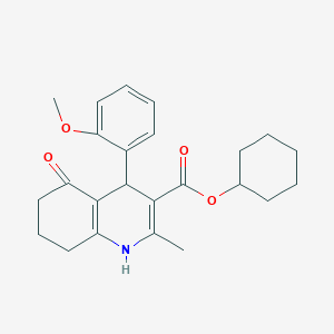 Cyclohexyl 4-(2-methoxyphenyl)-2-methyl-5-oxo-1,4,5,6,7,8-hexahydroquinoline-3-carboxylate