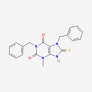 1,7-dibenzyl-3-methyl-8-sulfanylidene-9H-purine-2,6-dione