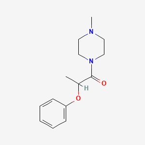 molecular formula C14H20N2O2 B10812600 1-(4-Methylpiperazin-1-yl)-2-phenoxypropan-1-one 