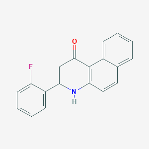 3-(2-fluorophenyl)-3,4-dihydro-2H-benzo[f]quinolin-1-one