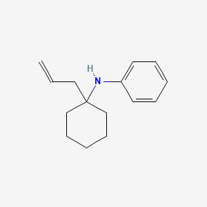 molecular formula C15H21N B10812647 Benzenamine, N-[1-(2-propenyl)cyclohexyl]- CAS No. 127934-37-6