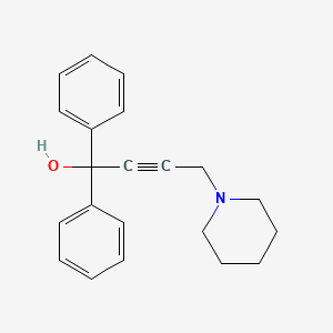 molecular formula C21H23NO B10812671 1,1-Diphenyl-4-piperidino-2-butyn-1-ol CAS No. 120501-02-2