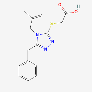 {[5-benzyl-4-(2-methylprop-2-en-1-yl)-4H-1,2,4-triazol-3-yl]sulfanyl}acetic acid