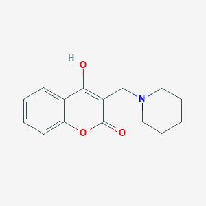 molecular formula C15H17NO3 B10812840 4-Hydroxy-3-piperidin-1-ylmethyl-chromen-2-one 