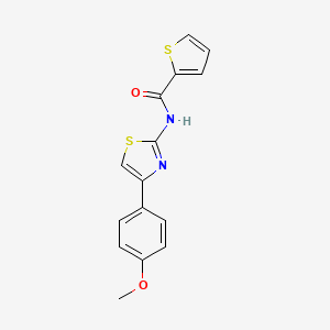 molecular formula C15H12N2O2S2 B10812892 N-[4-(4-methoxyphenyl)-1,3-thiazol-2-yl]thiophene-2-carboxamide 