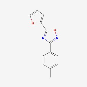 molecular formula C13H10N2O2 B10812992 5-(Furan-2-yl)-3-(4-methylphenyl)-1,2,4-oxadiazole 