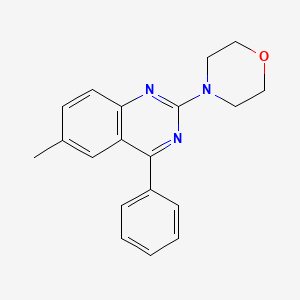 molecular formula C19H19N3O B10813011 4-(6-Methyl-4-phenylquinazolin-2-yl)morpholine 