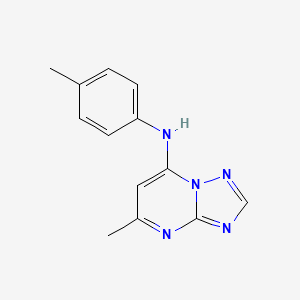 molecular formula C13H13N5 B10813012 5-methyl-N-(4-methylphenyl)-[1,2,4]triazolo[1,5-a]pyrimidin-7-amine CAS No. 334507-31-2