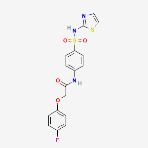 2-(4-fluorophenoxy)-N-[4-(1,3-thiazol-2-ylsulfamoyl)phenyl]acetamide