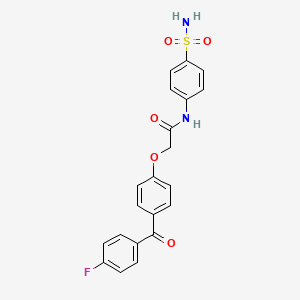 2-[4-(4-fluorobenzoyl)phenoxy]-N-(4-sulfamoylphenyl)acetamide