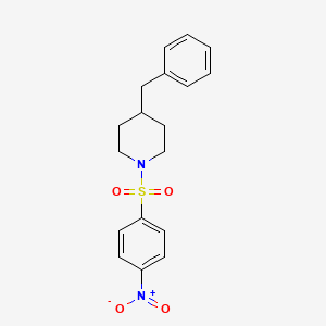 4-Benzyl-1-[(4-nitrophenyl)sulfonyl]piperidine