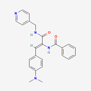 N-{2-(4-Dimethylamino-phenyl)-1-[(pyridin-4-ylmethyl)-carbamoyl]-vinyl}-benzamide