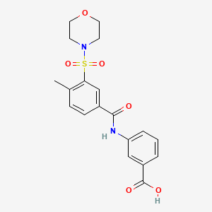 3-[4-Methyl-3-(morpholine-4-sulfonyl)-benzoylamino]-benzoic acid