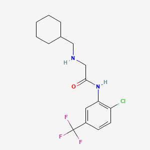 N-[2-chloro-5-(trifluoromethyl)phenyl]-2-(cyclohexylmethylamino)acetamide