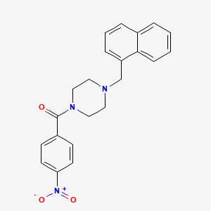 [4-(Naphthalen-1-ylmethyl)piperazin-1-yl](4-nitrophenyl)methanone