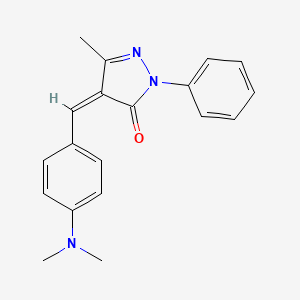 molecular formula C19H19N3O B10813300 (4Z)-4-[4-(dimethylamino)benzylidene]-5-methyl-2-phenyl-2,4-dihydro-3H-pyrazol-3-one 