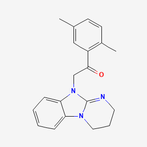 2-[3,4-Dihydropyrimido[1,2-A][1,3]benzimidazol-10(2H)-YL]-1-(2,5-dimethylphenyl)-1-ethanone