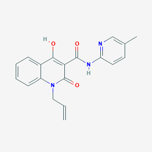 4-hydroxy-N-(5-methylpyridin-2-yl)-2-oxo-1-(prop-2-en-1-yl)-1,2-dihydroquinoline-3-carboxamide