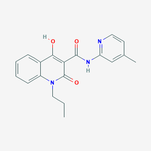 4-hydroxy-N-(4-methylpyridin-2-yl)-2-oxo-1-propyl-1,2-dihydroquinoline-3-carboxamide