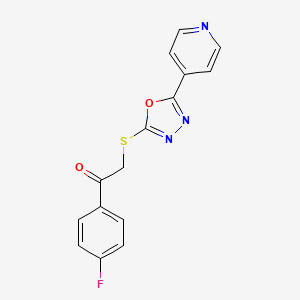 1-(4-Fluorophenyl)-2-[(5-pyridin-4-yl-1,3,4-oxadiazol-2-yl)sulfanyl]ethanone