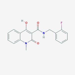 N-[(2-fluorophenyl)methyl]-4-hydroxy-1-methyl-2-oxoquinoline-3-carboxamide