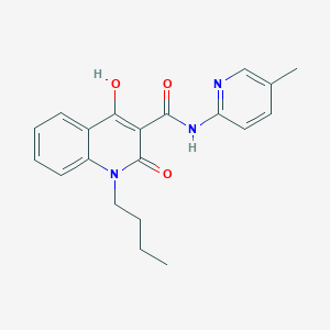 1-butyl-4-hydroxy-N-(5-methylpyridin-2-yl)-2-oxo-1,2-dihydroquinoline-3-carboxamide