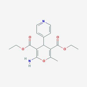 diethyl 2-amino-6-methyl-4-(pyridin-4-yl)-4H-pyran-3,5-dicarboxylate