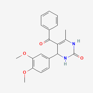 5-Benzoyl-4-(3,4-dimethoxyphenyl)-6-methyl-3,4-dihydropyrimidin-2(1H)-one