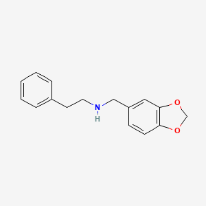 molecular formula C16H17NO2 B10813862 N-(1,3-benzodioxol-5-ylmethyl)-2-phenylethanamine 