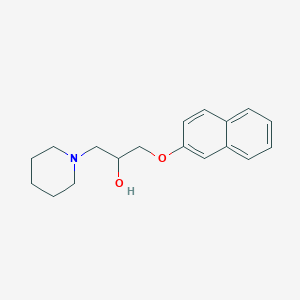 molecular formula C18H23NO2 B10813890 1-naphthalen-2-yloxy-3-piperidin-1-ylpropan-2-ol 